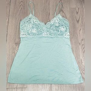 NWT Express Light Green Lace Cami
